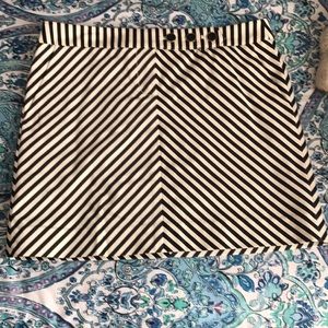 J crew stripped skirt